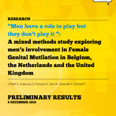 Rapport de recherche – les MGF et le rôle des hommes (Europe)
