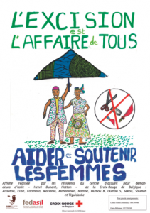 Série d’affiches de préventions créées, par et pour des résidentEs de centres Fedasil en Belgique