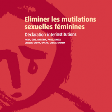 Eliminer les mutilations sexuelles féminines: Déclaration interinstitution HCDH, OMS, ONUSIDA, PNUD, UNCEA UNESCO, UNFPA, UNCHR, UNICEF, UNIFEM