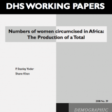 Numbers of women circumcised in Africa: The Production of a Total