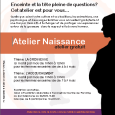 Enceinte et la tête pleine de questions? Cet atelier est pour vous…